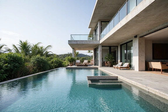 Private villa with pool and garden