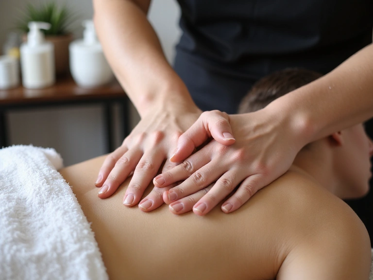 Person receiving therapeutic treatment