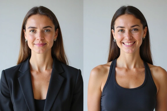 Before and after wellness journey