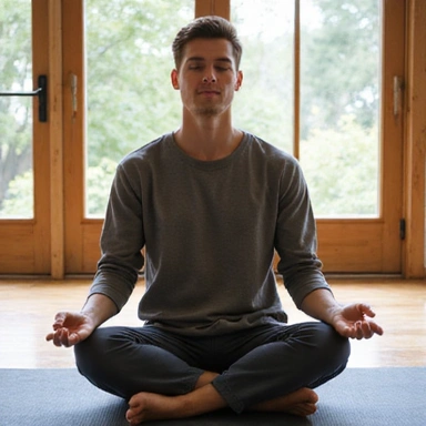 Guest enjoying mindfulness session